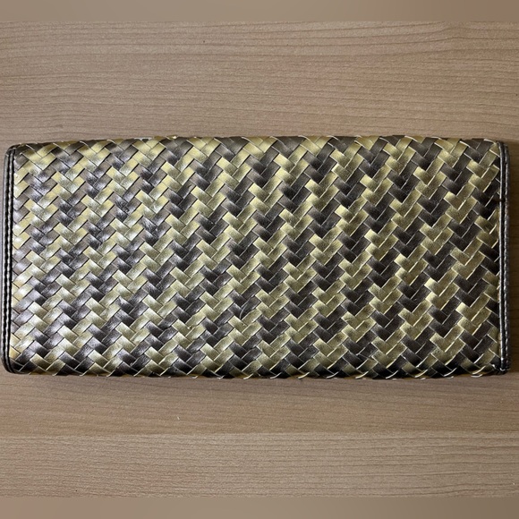 Miss Sixty Woven Metallic Clutch with Mirror - Picture 4 of 4